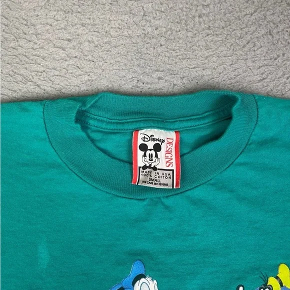 Vintage Y2K Teal Walt Disney World T-shirt - Picture 3 of 4